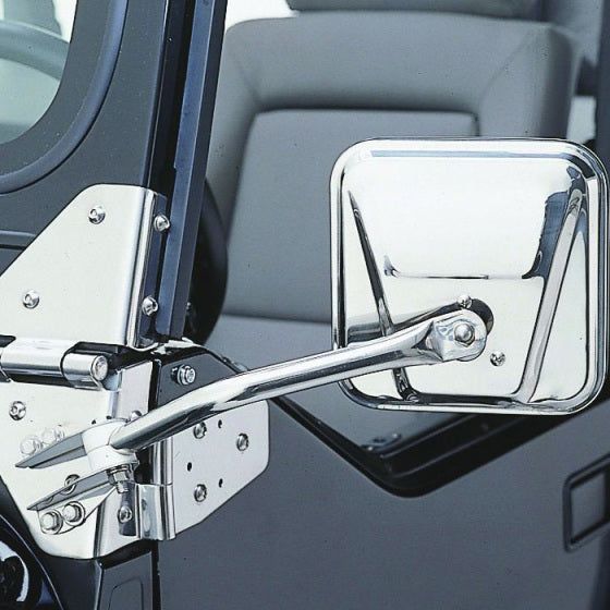 Rampage 7617 - RAM7617 - Rampage 1955-1983 Jeep CJ5 Side Mirrors - Black - Shipped in Europe - Tuningsupply.com