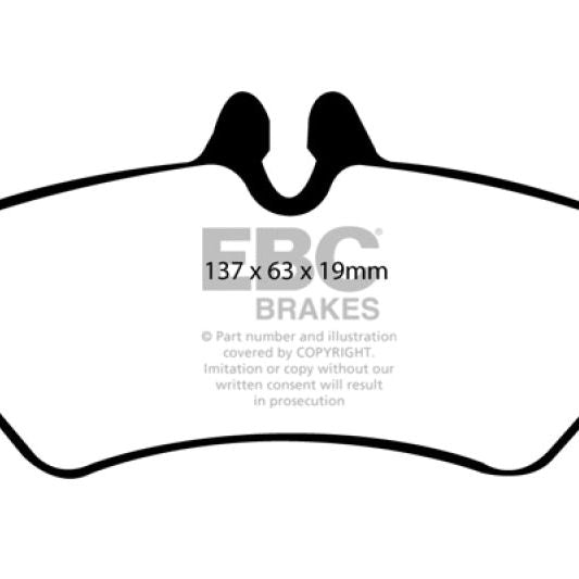 EBC DP61927 - EBCDP61927 - EBC 07+ Dodge Sprinter 2500 Greenstuff Rear Brake Pads - Shipped in Europe - Tuningsupply.com