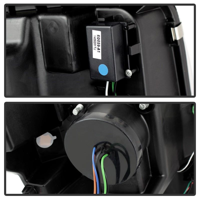 SPYDER 5077646 - SPY5077646 - Spyder Ford F150 13-14 Projector Factory Xenon Model- Light Bar DRL Blk PRO-YD-FF15013-LBDRL-HID-BK - Shipped in Europe - Tuningsupply.com