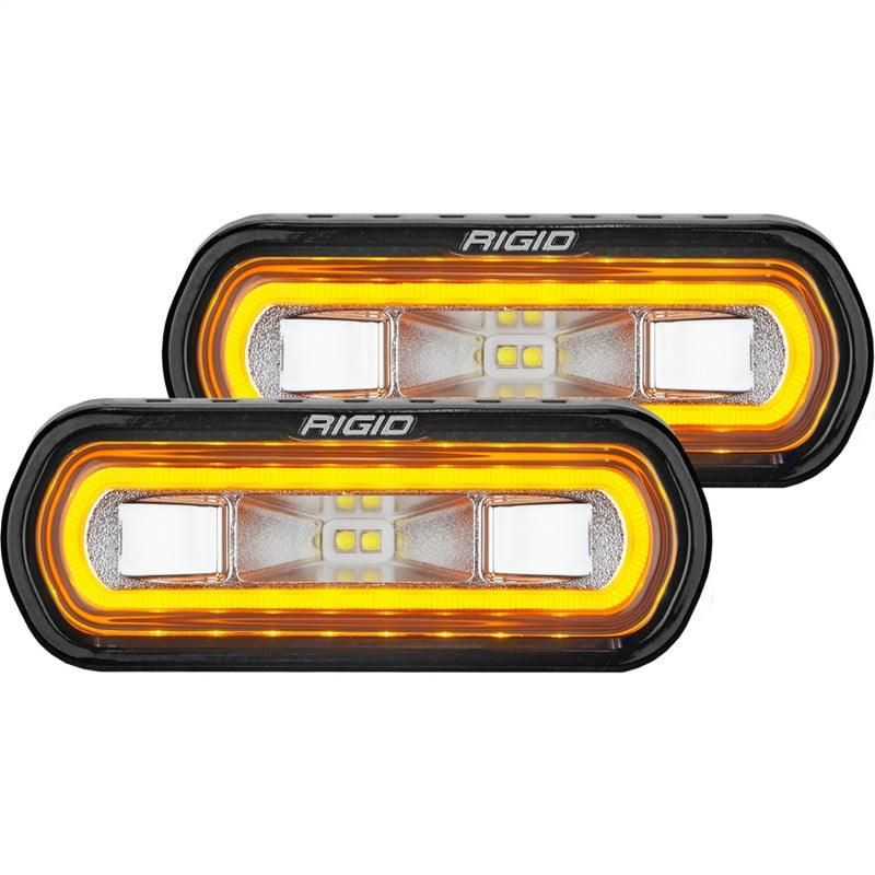 Rigid Industries 53122 - RIG53122 - Rigid Industries SR-L Series Surface Mount LED Spreader Pair w/ Red Halo - Universal - Shipped in Europe - Tuningsupply.com