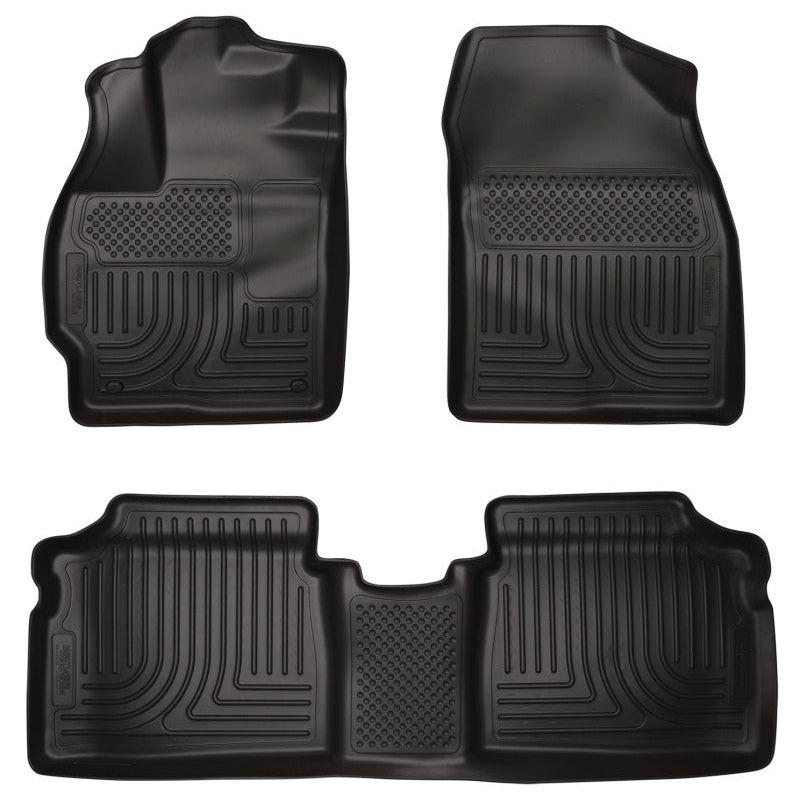Husky Liners 98921 - HSL98921 - Husky Liners 10-12 Toyota Prius WeatherBeater Combo Black Floor Liners - Shipped in Europe - Tuningsupply.com