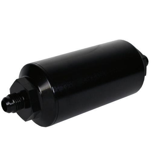 Aeromotive 12347 - AER12347 - Aeromotive In-Line Filter - (AN-6 Male) 10 Micron Fabric Element Bright Dip Black Finish - Shipped in Europe - Tuningsupply.com