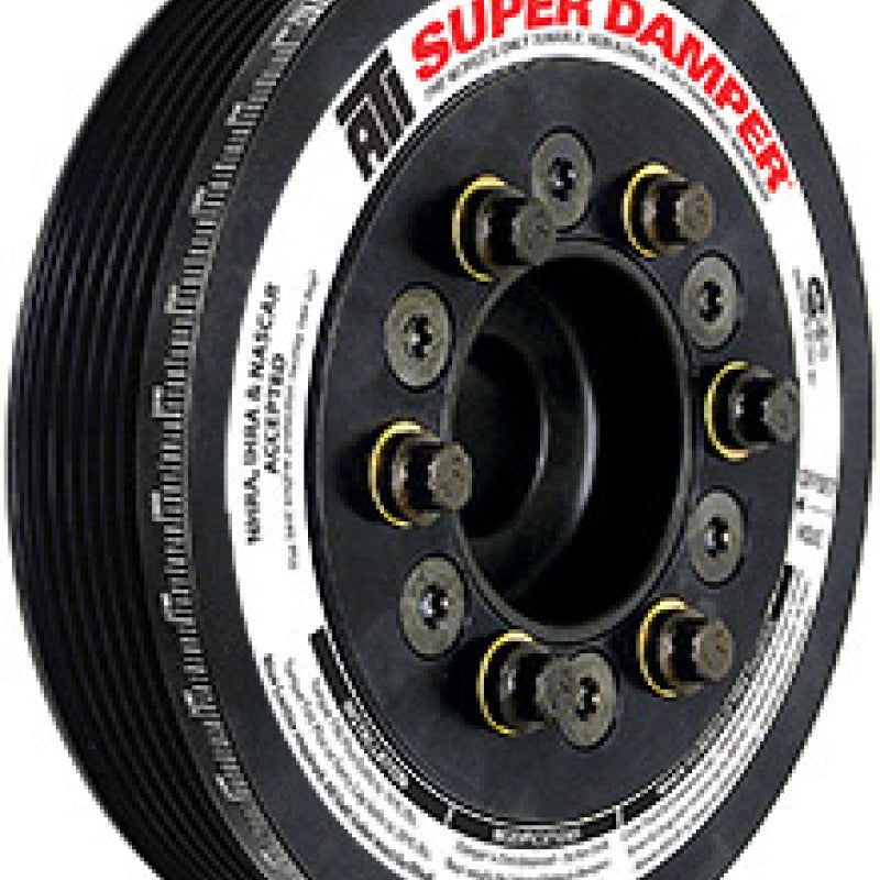 ATI ATI918048 - APPATI918048 - ATI Damper - 8.074in - Alum - 10 & 6 Grv - Ford Coyote 5.0 - 20 Per OD - w/A/C Pulley - Shipped in Europe - Tuningsupply.com