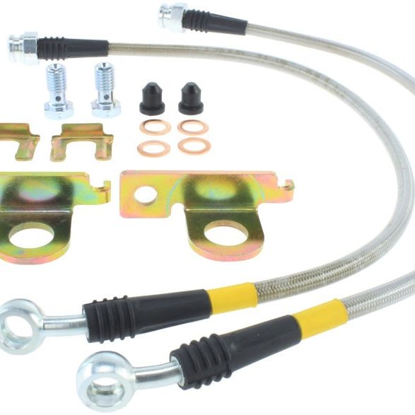 Stoptech 950.62503 - STO950.62503 - StopTech 04-08 Cadillac STS / 05-08 14-15 Chevrolet Corvette Stainless Steel Rear Brake Lines - Shipped in Europe - Tuningsupply.com