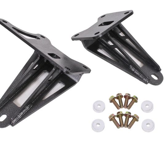 BMR Suspension MM008H - BMRMM008H - BMR 11-17 S197 Mustang Motor Mount Brackets - Black Hammertone - Shipped in Europe - Tuningsupply.com