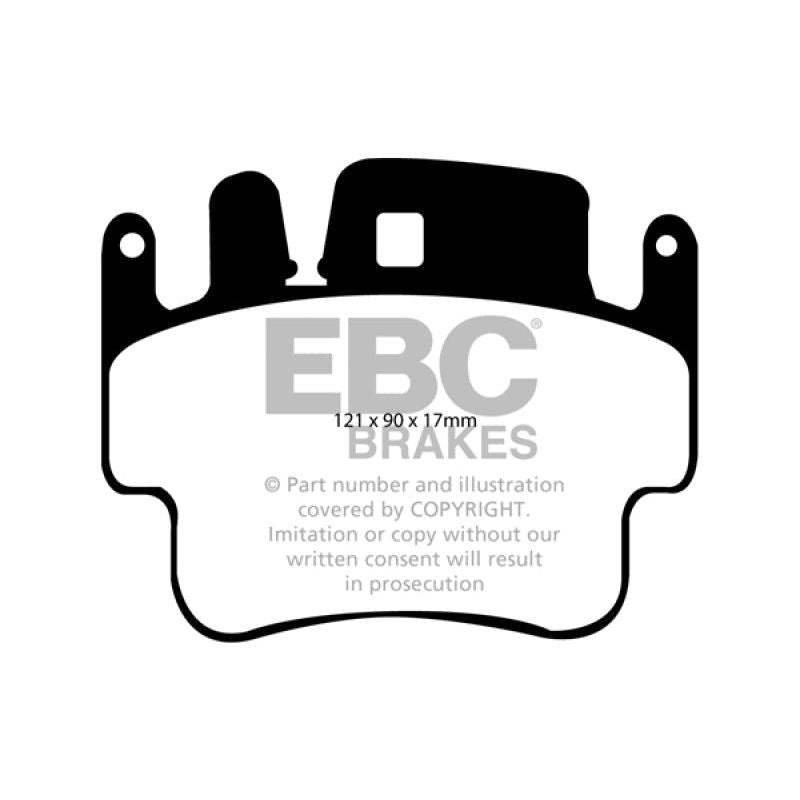 EBC DP31514C - EBCDP31514C - EBC 98-05 Porsche 911 996 3.4 Carrera 2 (Iron Rotor) Redstuff Frt Brake Pad (Check EBC Fit Guide) - Shipped in Europe - Tuningsupply.com
