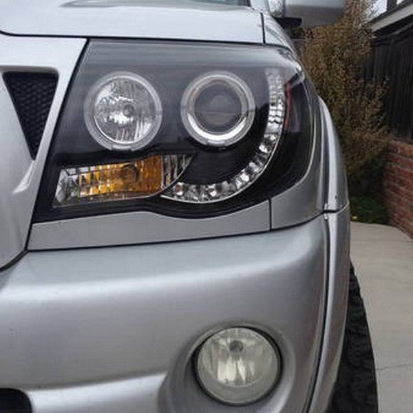 SPYDER 5011916 - SPY5011916 - Spyder Toyota Tacoma 05-11 Projector Headlights LED Halo LED Black High H1 Low H1 PRO-YD-TT05-HL-BK - Shipped in Europe - Tuningsupply.com