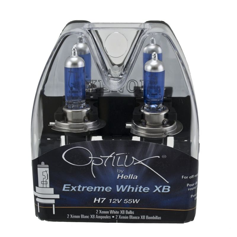 Hella LAH71071362 - HELLAH71071362 - Hella Optilux 12V/55W H7 Extreme Blue Bulb (Pair) - Shipped in Europe - Tuningsupply.com