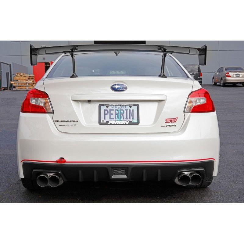 Perrin Performance PSP-BDY-252RD - PERPSP-BDY-252RD - PERRIN 15-21 Subaru WRX/STI Tow Hook Kit (Rear) - Red - Shipped in Europe - Tuningsupply.com