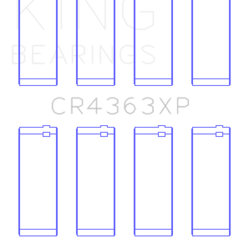 King Engine Bearings GCR4363XP - KINGCR4363XP - King Engine Bearings 00-06 Chevrolet 2.2L DOHC Ecotec Connecting Rod Bearings (Set of 4) - Shipped in Europe - Tuningsupply.com