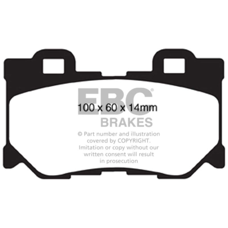 EBC DP31824C - EBCDP31824C - EBC 08-13 Infiniti FX50 5.0 Redstuff Rear Brake Pads - Shipped in Europe - Tuningsupply.com
