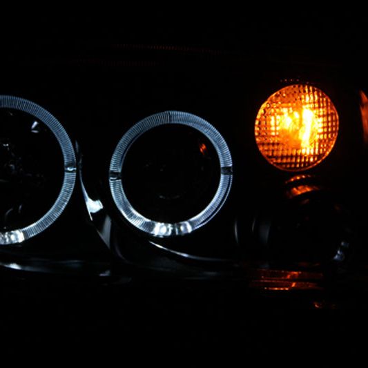 ANZO 121369 - ANZ121369 - ANZO 1999-2005 Volkswagen Jetta Projector Headlights w/ Halo Black (CCFL) - Shipped in Europe - Tuningsupply.com