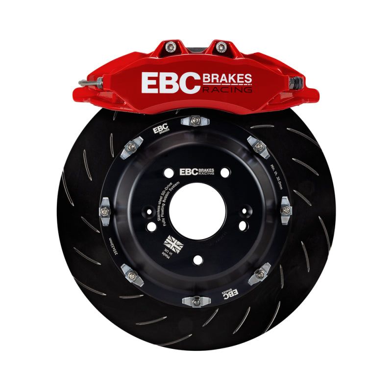 EBC BBK045RED-1 - EBCBBK045RED-1 - EBC Racing 00-06 BMW M3 (E46) Red Apollo-6 Calipers 355mm Rotors Front Big Brake Kit - Shipped in Europe - Tuningsupply.com