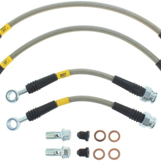 Stoptech 950.40512 - STO950.40512 - StopTech 2006-2014 Honda Ridgeline Stainless Steel Rear Brake Lines - Shipped in Europe - Tuningsupply.com