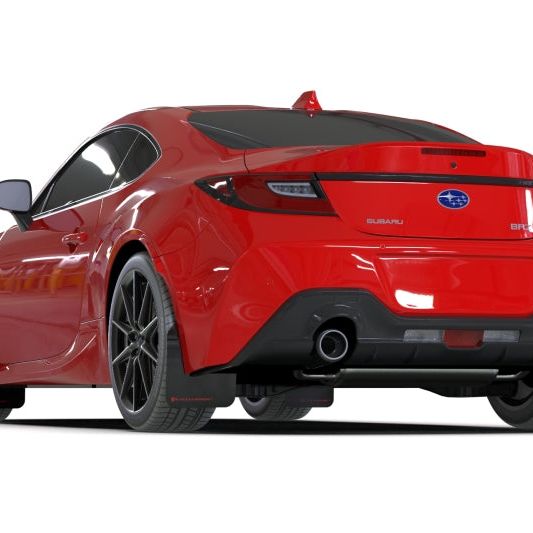 Rally Armor MF99-UR-BLK-BL - RALMF99-UR-BLK-BL - Rally Armor 22-25 Subaru BRZ / Toyota GR86 Black UR Mud Flap w/Blue Logo - Shipped in Europe - Tuningsupply.com