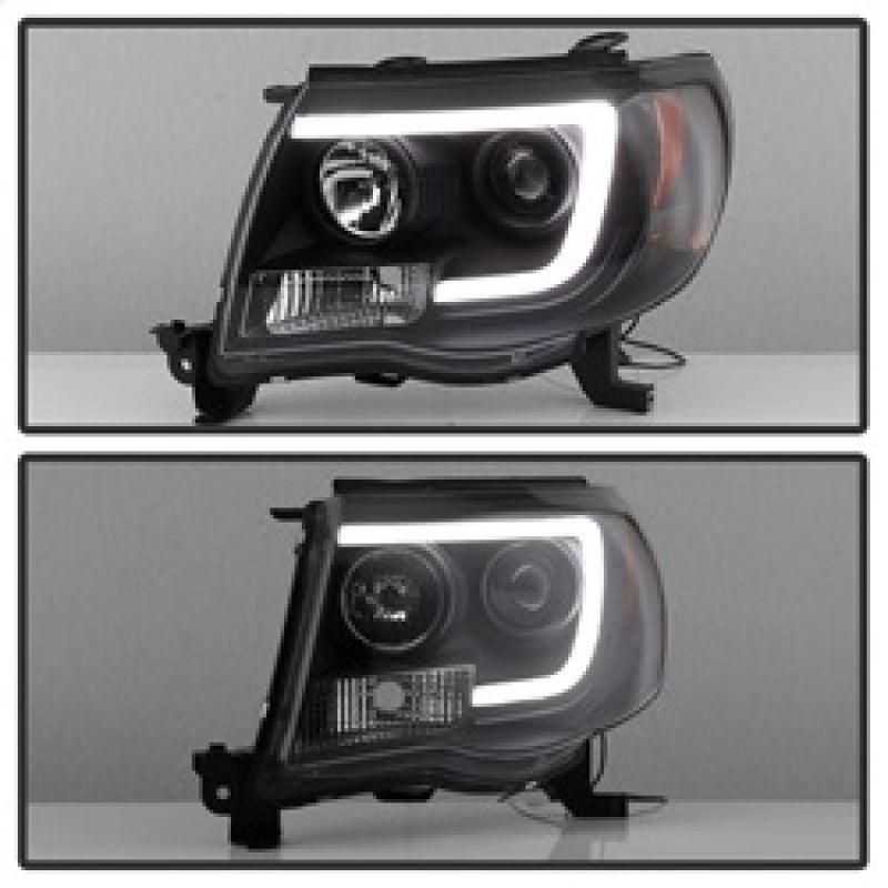 SPYDER 5084514 - SPY5084514 - Spyder Toyota Tacoma 05-11 Projector Headlights - Light Bar DRL - Black PRO-YD-TT05V2-LB-BK - Shipped in Europe - Tuningsupply.com