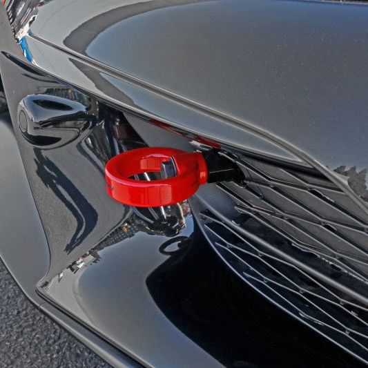 Perrin Performance PTP-BDY-230RD - PERPTP-BDY-230RD - PERRIN 20-25 Toyota Supra Tow Hook Kit (Front) - Red - Shipped in Europe - Tuningsupply.com