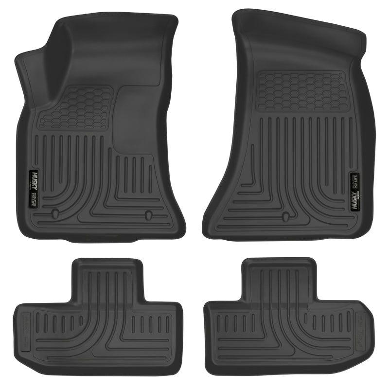 Husky Liners 99171 - HSL99171 - Husky Liners 16-22 Dodge Challenger (RWD) Front & Second Row Black Floor Liners - Shipped in Europe - Tuningsupply.com