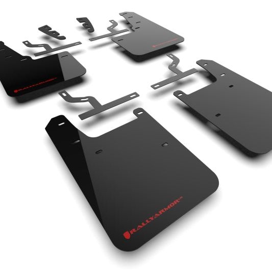 Rally Armor MF110-UR-BLK-RD - RALMF110-UR-BLK-RD - Rally Armor 22-25 Toyota Tundra Black UR Mud Flap w/Red Logo - Shipped in Europe - Tuningsupply.com