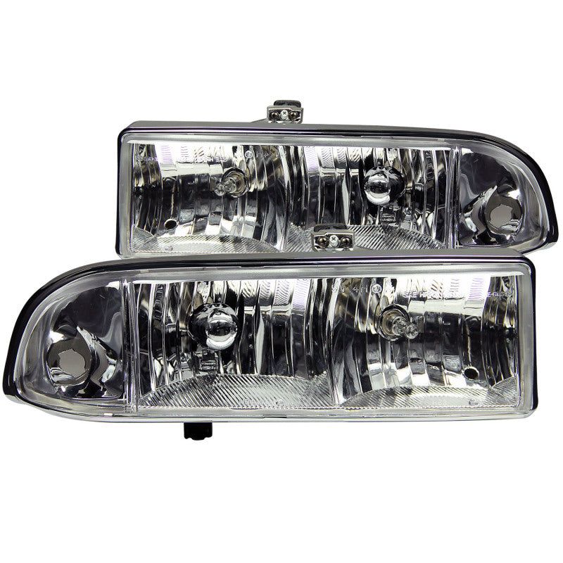 ANZO 111014 - ANZ111014 - ANZO 1998-2005 Chevrolet S-10 Crystal Headlights Chrome - Shipped in Europe - Tuningsupply.com