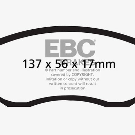 EBC DP31884C - EBCDP31884C - EBC 12+ Scion FR-S 2 Redstuff Front Brake Pads - Shipped in Europe - Tuningsupply.com