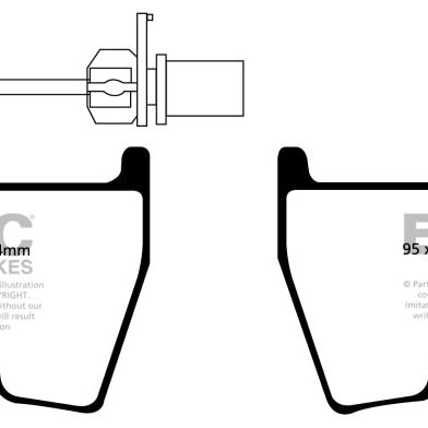 EBC DP31513/3C - EBCDP31513/3C - EBC 17-18 Audi RS3 Redstuff Front Brake Pads - Shipped in Europe - Tuningsupply.com