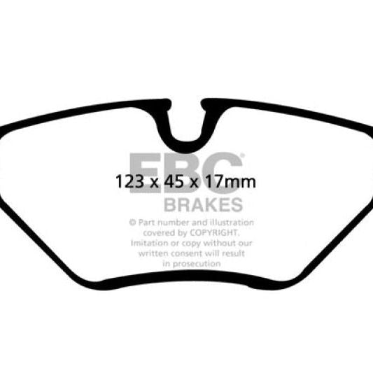 EBC DP41289R - EBCDP41289R - EBC 99-02 BMW Z3 2.5 Yellowstuff Rear Brake Pads - Shipped in Europe - Tuningsupply.com