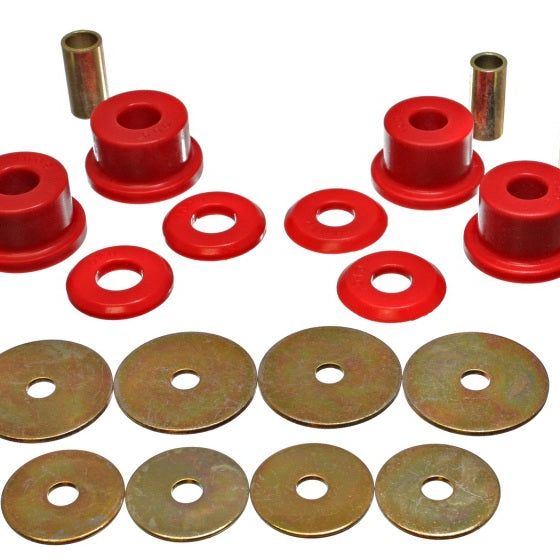Energy Suspension 5.4105R - ENG5.4105R - Energy Suspension 90-94 Mitsubishi Eclipse AWD Red Sub-Frame Bushing Set - Shipped in Europe - Tuningsupply.com