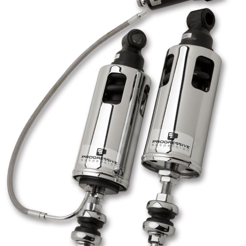 Progressive 422-4104C - PGR422-4104C - Progressive 00-17 Harley Softail 422 Series Shocks w/RAP - Chrome - Shipped in Europe - Tuningsupply.com