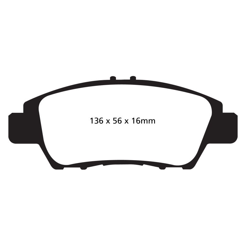 EBC DP22041 - EBCDP22041 - EBC 10+ Honda CR-Z 1.5 Hybrid Greenstuff Front Brake Pads - Shipped in Europe - Tuningsupply.com