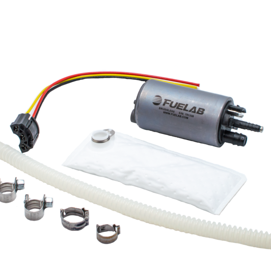 Fuelab 49614 - FLB49614 - Fuelab 496 In-Tank Brushless Fuel Pump w/9mm Barb & 6mm Barb Siphon - 500 LPH - Shipped in Europe - Tuningsupply.com