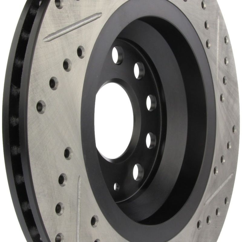 Stoptech 127.33113R - STO127.33113R - StopTech 09 VW Passat CC / 06-09 Passat Slotted & Drilled Right Rear Rotor - Shipped in Europe - Tuningsupply.com