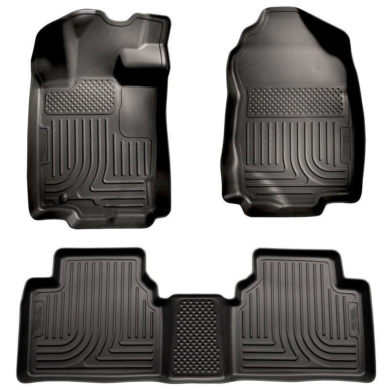Husky Liners 98361 - HSL98361 - Husky Liners 10-12 Ford Fusion/Lincoln MKZ (FWD) WeatherBeater Combo Black Floor Liners - Shipped in Europe - Tuningsupply.com