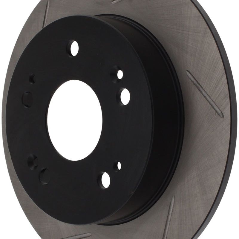 Stoptech 126.40040SR - STO126.40040SR - StopTech Power Slot Slotted 06-08 Honda Civic Si Rear Right Rotor - Shipped in Europe - Tuningsupply.com