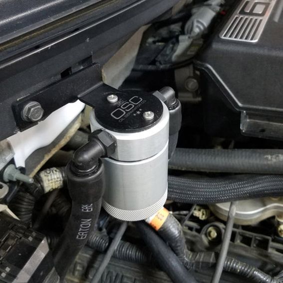 J&L 3036P-C - JLT3036P-C - J&L 11-14 Ford F-150/Ford F-150 Raptor 6.2L Passenger Side Oil Separator 3.0 - Clear Anodized - Shipped in Europe - Tuningsupply.com