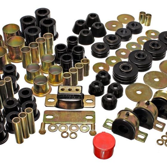 Energy Suspension 3.18109G - ENG3.18109G - Energy Suspension 73-80 Chevrolet / GMC 2WD 1/2 Ton Pickup Black Hyper-flex Master Bushing Set - Shipped in Europe - Tuningsupply.com