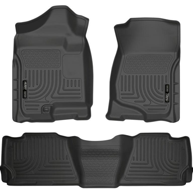 Husky Liners 98261 - HSL98261 - Husky Liners 07-13 GM Escalade ESV/Avalanche/Suburban WeatherBeater Black Front/2nd Row Floor Liners - Shipped in Europe - Tuningsupply.com
