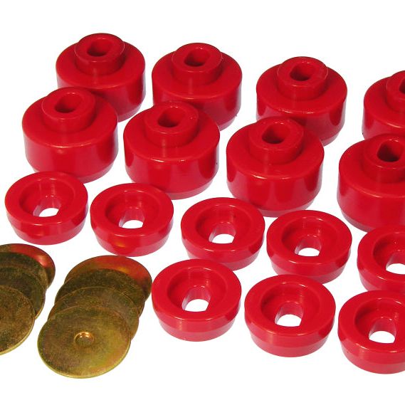 Prothane 7-141 - PRO7-141 - Prothane 99-06 Chevy Silverado 2/4wd Body Mounts - Red - Shipped in Europe - Tuningsupply.com