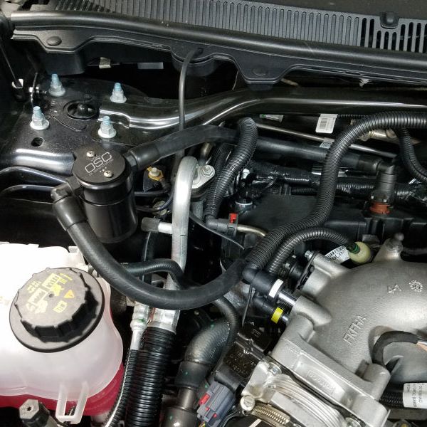 J&L 3035P-B - JLT3035P-B - J&L 10-19 Ford Flex EcoBoost V6 Passenger Side Oil Separator 3.0 - Black Anodized - Shipped in Europe - Tuningsupply.com