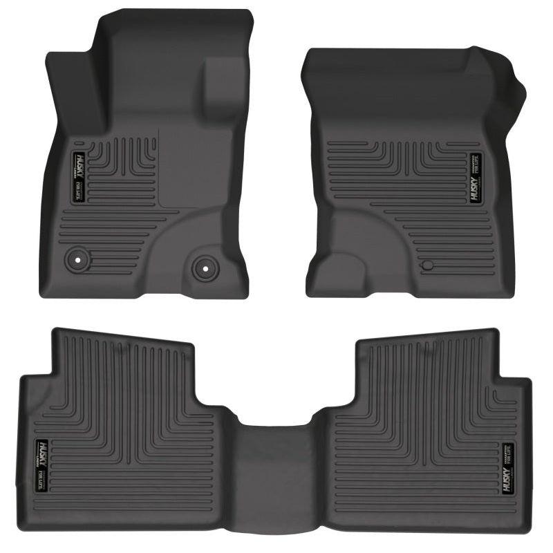Husky Liners 95051 - HSL95051 - Husky Liners 2022 Ford Maverick(No Fit Hybrid) Weatherbeater Front & 2nd Seat Floor Liners - Black - Shipped in Europe - Tuningsupply.com