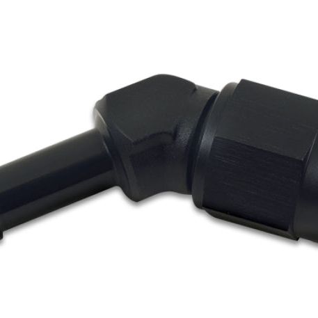 Vibrant 12018 - VIB12018 - Vibrant -8AN to 1/2in Hose Barb 45 Degree Adapter - Anodized Black - Shipped in Europe - Tuningsupply.com