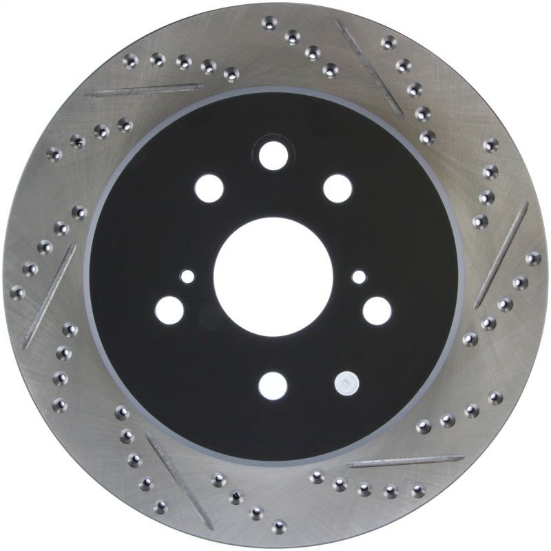 Stoptech 127.44189L - STO127.44189L - StopTech Slotted & Drilled Sport Brake Rotor Left Rear 13-14 Lexus GS300/350/400/430 - Shipped in Europe - Tuningsupply.com