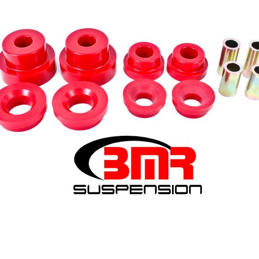 BMR Suspension BK024 - BMRBK024 - BMR 10-15 5th Gen Camaro Rear Cradle Pro Version Full Bushing Kit (Polyurethane) - Red - Shipped in Europe - Tuningsupply.com