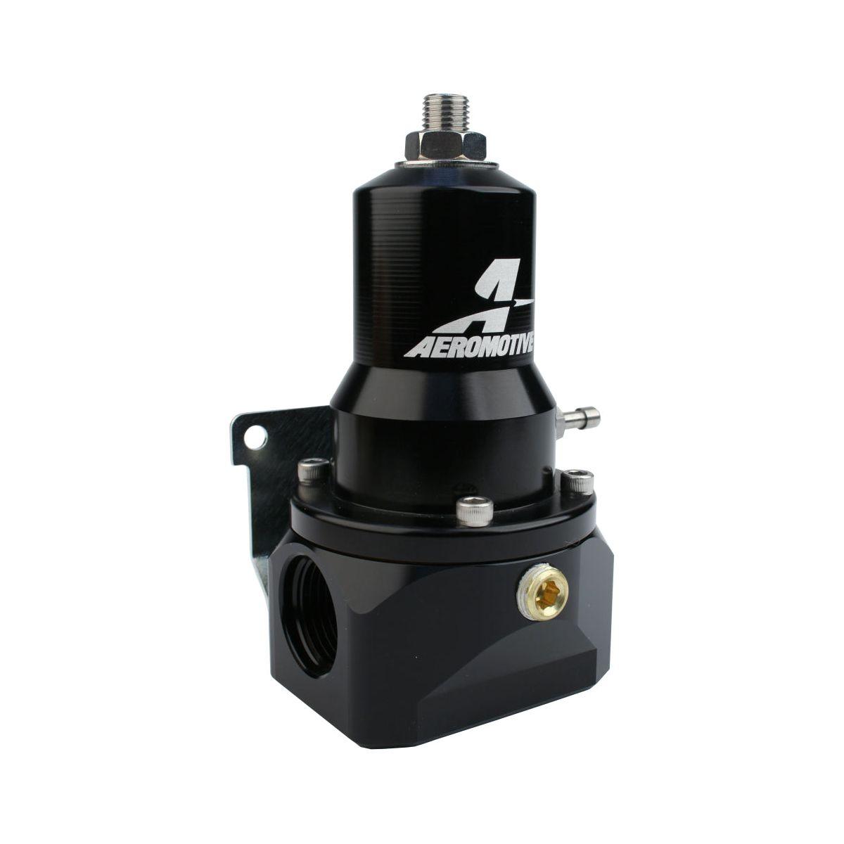 Aeromotive 13132 - AER13132 - Aeromotive Regulator - 30-120 PSI - .500 Valve - 2x AN-10 Inlets / AN-10 Bypass - Shipped in Europe - Tuningsupply.com