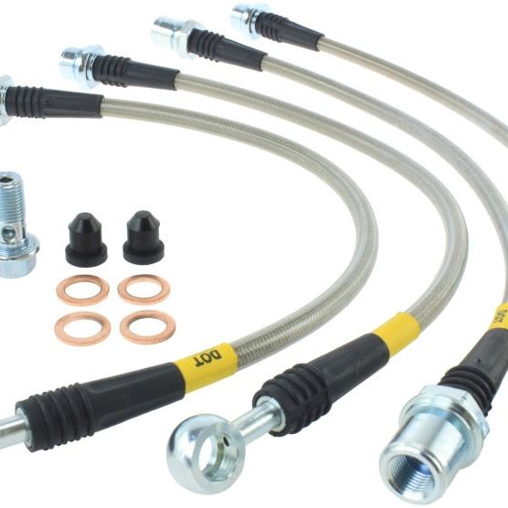 Stoptech 950.44519 - STO950.44519 - StopTech Toyota 08-10 Land Cruiser/07-11 Tundra Rear Stainless Steel Brake Line Kit - Shipped in Europe - Tuningsupply.com