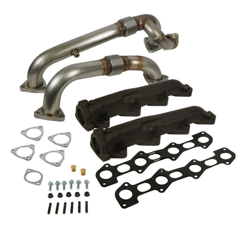 BD Diesel 1041484 - BDD1041484 - BD Diesel 08-10 Ford F-250/F-350/F-450/F-550 Powerstroke 6.4L Up Pipes Kit w/Manifold Set - Shipped in Europe - Tuningsupply.com