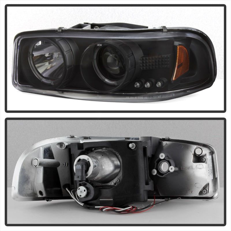 SPYDER 5009357 - SPY5009357 - Spyder GMC Sierra 1500/2500/3500 99-06 Projector Headlights LED Halo LED Black PRO-YD-CDE00-HL-BK - Shipped in Europe - Tuningsupply.com