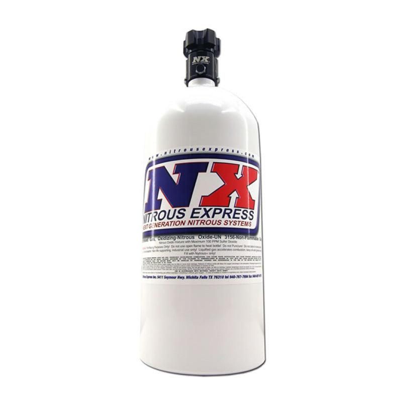 Nitrous Express 11100 - NEX11100 - Nitrous Express 10lb Bottle w/Lightning 500 Valve (6.89 Dia x 20.19 Tall) - Shipped in Europe - Tuningsupply.com
