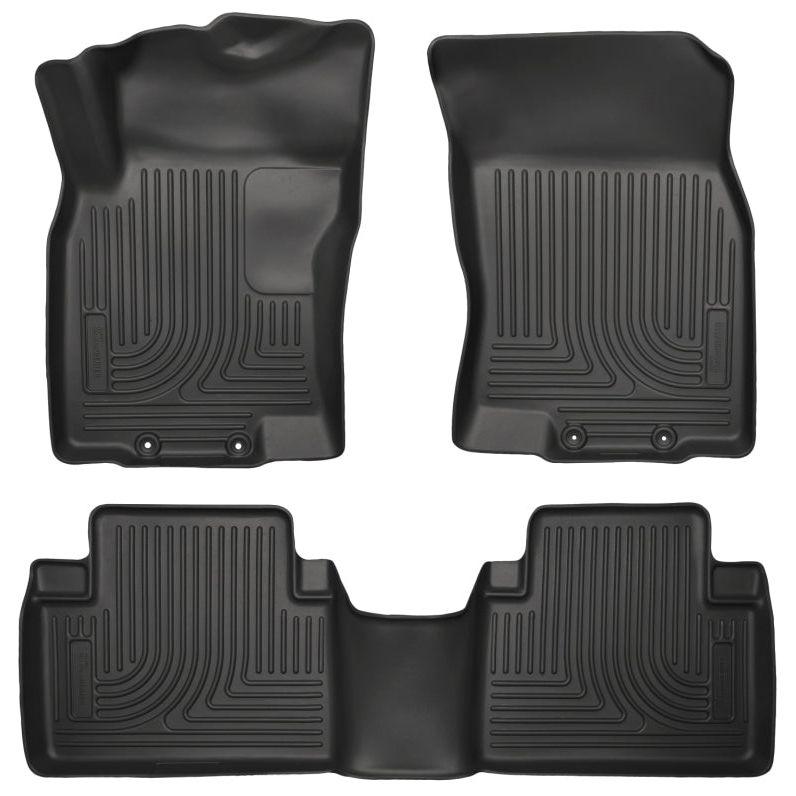 Husky Liners 98671 - HSL98671 - Husky Liners WeatherBeater 14 Nissan Rogue Front & Second Row Black Floor Liners - Shipped in Europe - Tuningsupply.com
