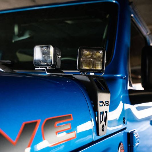 DV8 Offroad LBJL-06 - DVELBJL-06 - DV8 Offroad 20-22 Jeep JL 392/ Jeep JT Mojave Edition Dual Pod Light Mounts - Shipped in Europe - Tuningsupply.com